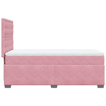 Boxspringbett Mit Matratze Samt Rosa