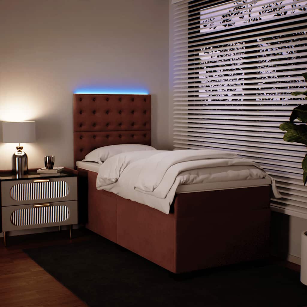 Boxspringbett Mit Matratze Samt Rosa