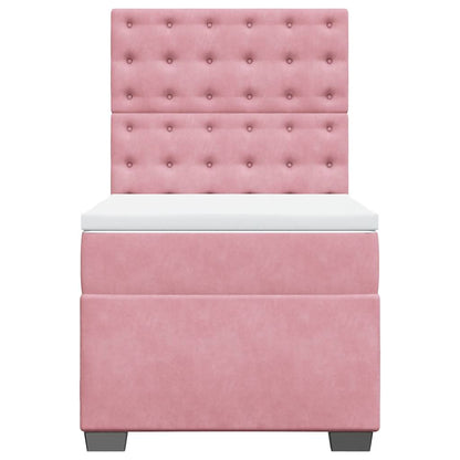 Boxspringbett Mit Matratze Samt Rosa