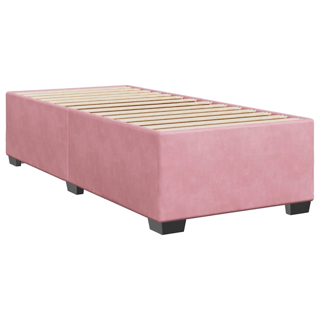 Boxspringbett Mit Matratze Samt Rosa