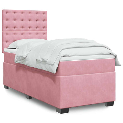 Boxspringbett Mit Matratze Samt Rosa