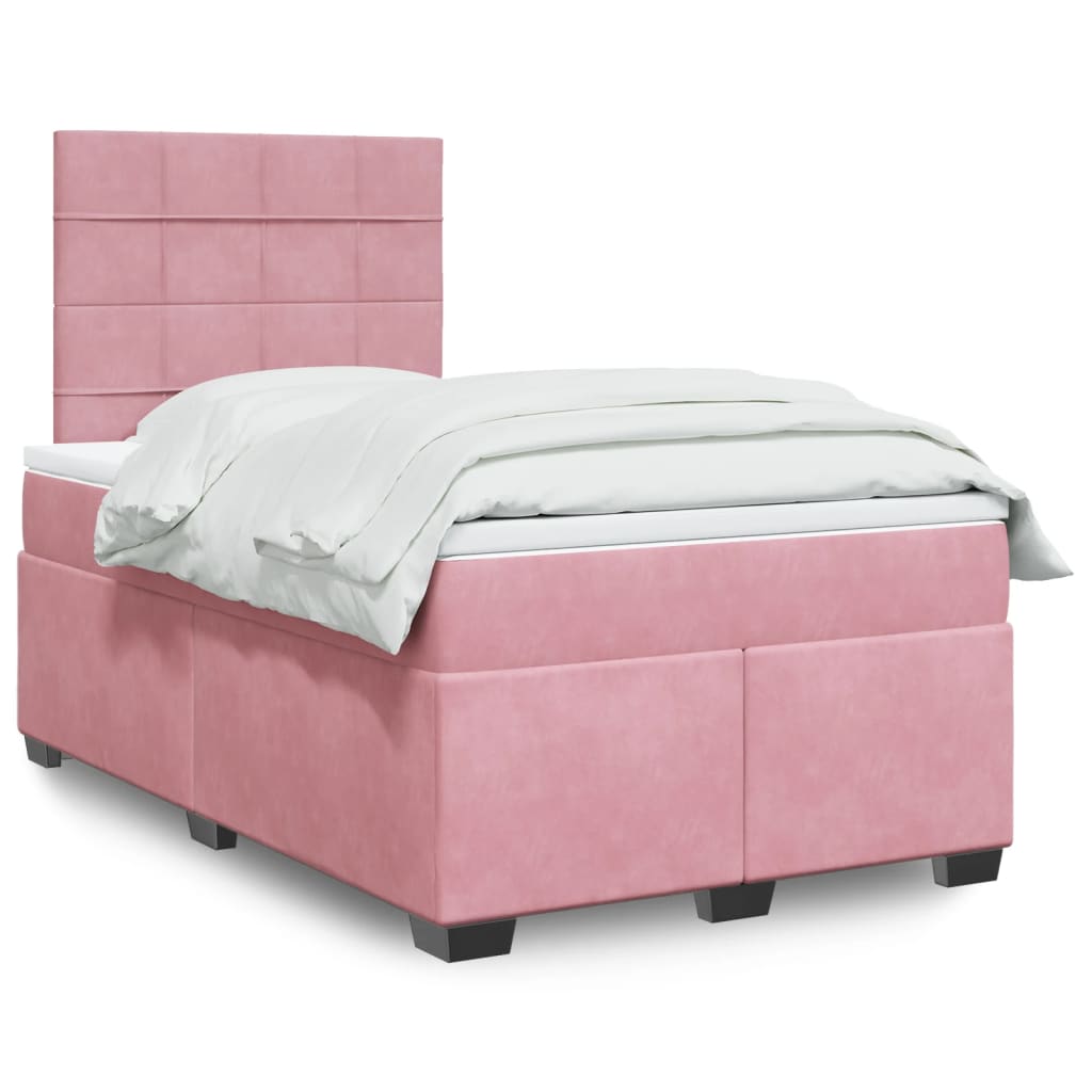 Boxspringbett Mit Matratze Samt Rosa