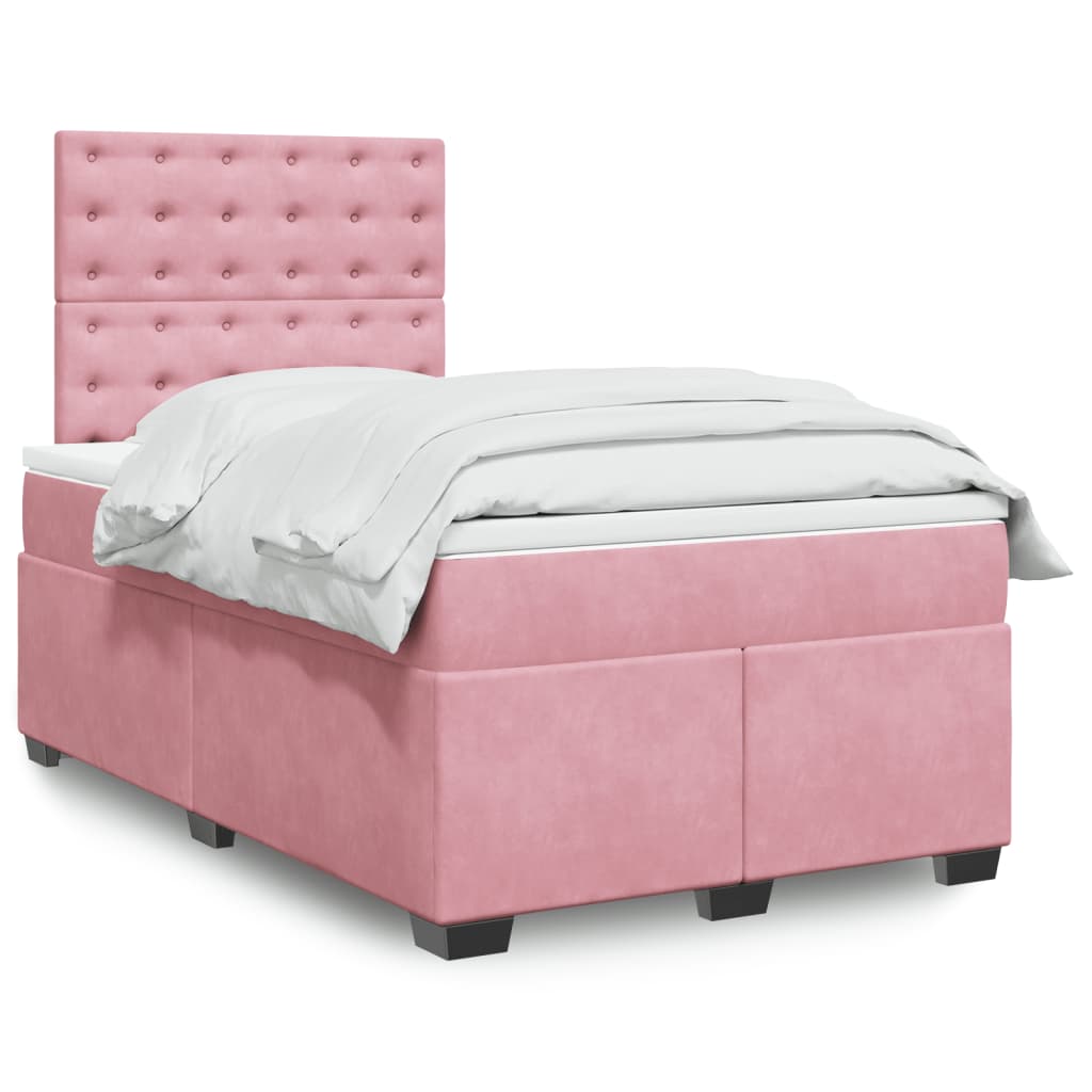 Boxspringbett Mit Matratze Samt Rosa