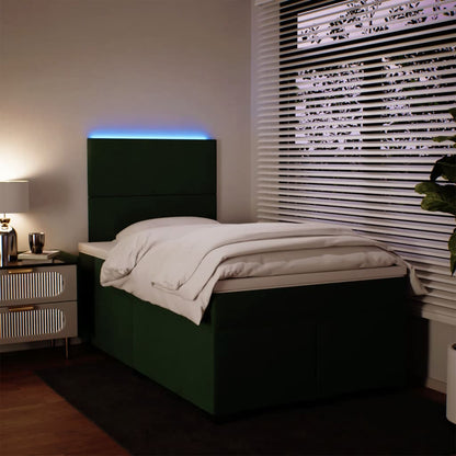 Boxspringbett Mit Matratze Samt Dunkelgrün