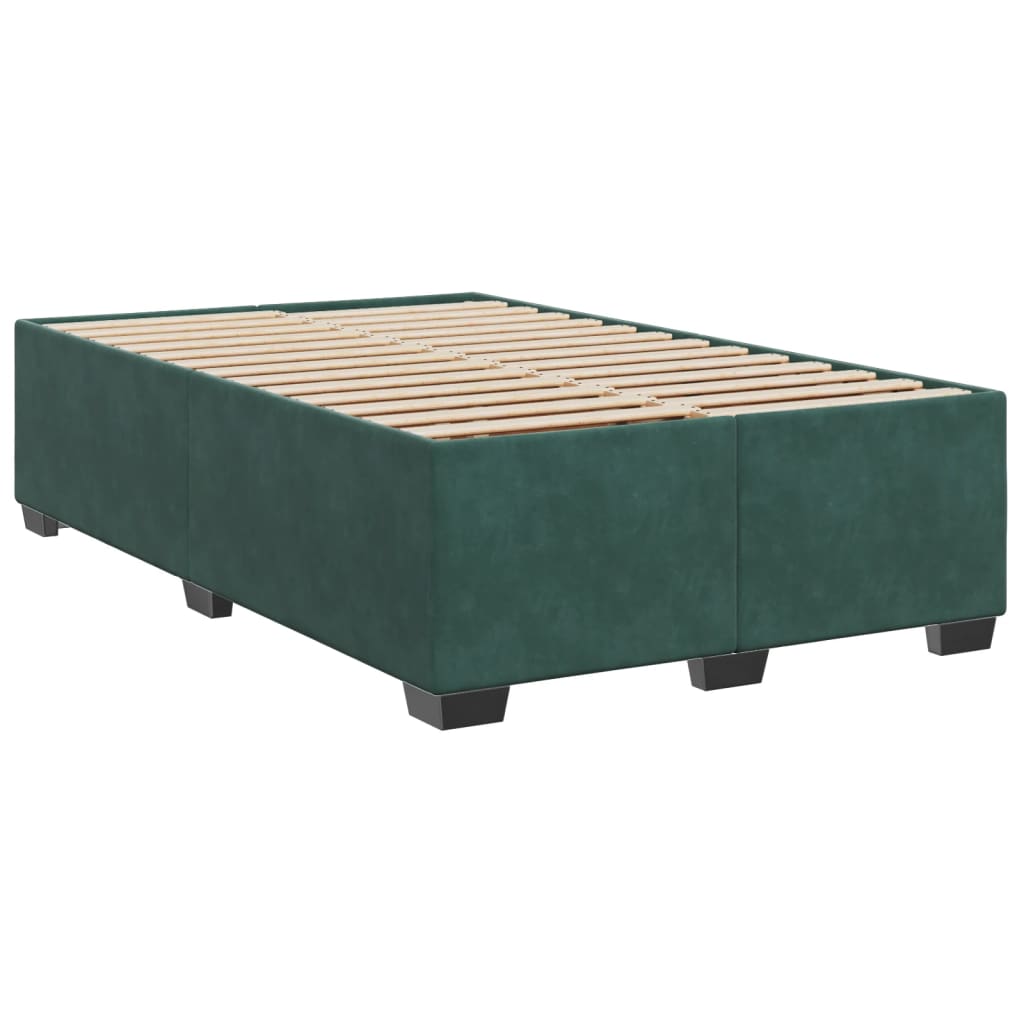 Boxspringbett Mit Matratze Samt Dunkelgrün
