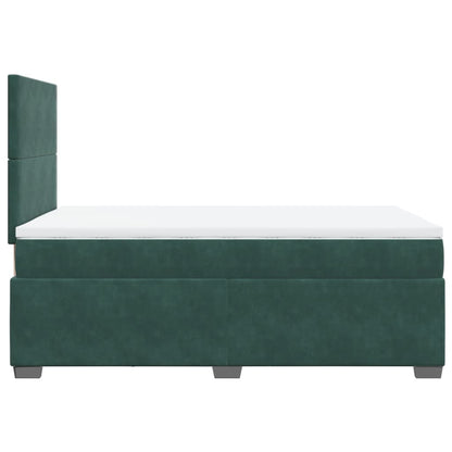 Boxspringbett Mit Matratze Samt Dunkelgrün