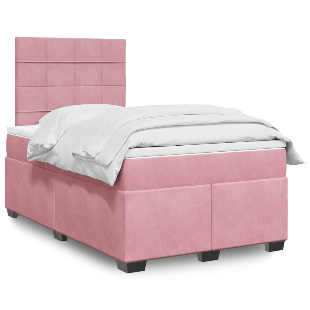 Boxspringbett Mit Matratze Samt Rosa