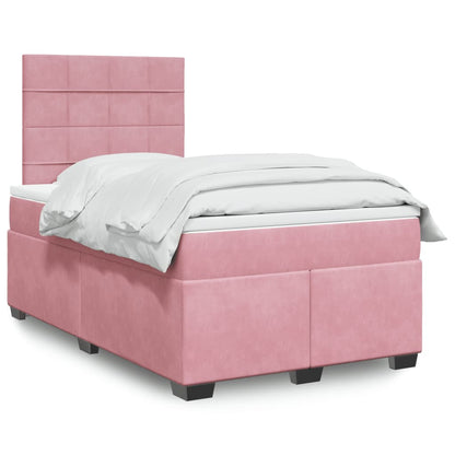 Boxspringbett Mit Matratze Samt Rosa