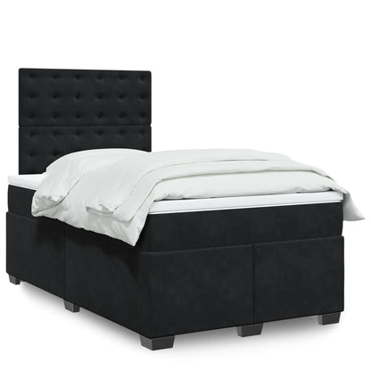 Boxspringbett Mit Matratze Samt Schwarz