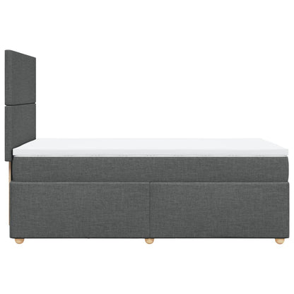 Boxspringbett Mit Matratze Stoff Dunkelgrau