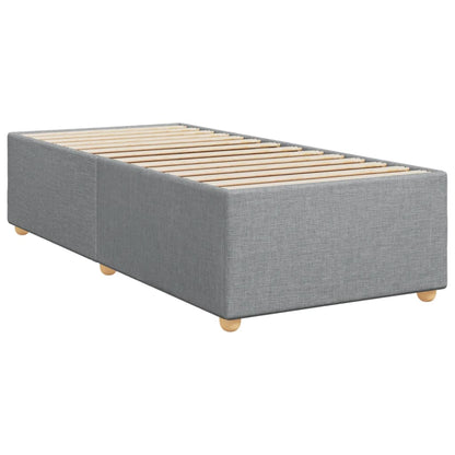 Boxspringbett Mit Matratze Stoff Hellgrau