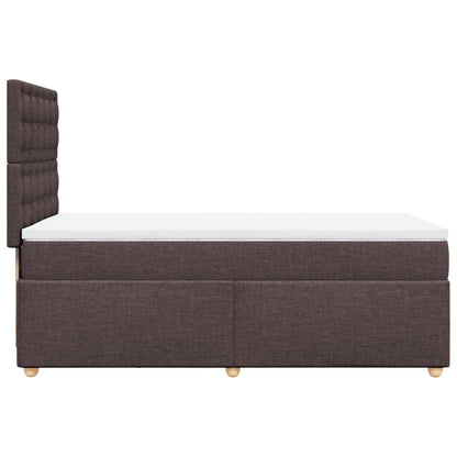 Boxspringbett Mit Matratze Stoff Dunkelbraun