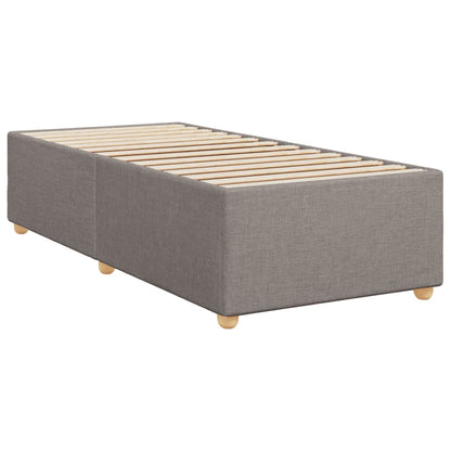 Boxspringbett Mit Matratze Stoff Taupe