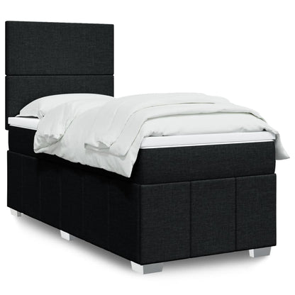 Boxspringbett Mit Matratze Stoff Schwarz