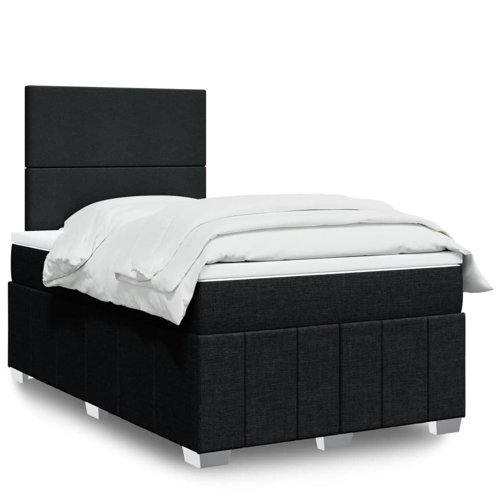 Boxspringbett Mit Matratze Stoff Schwarz