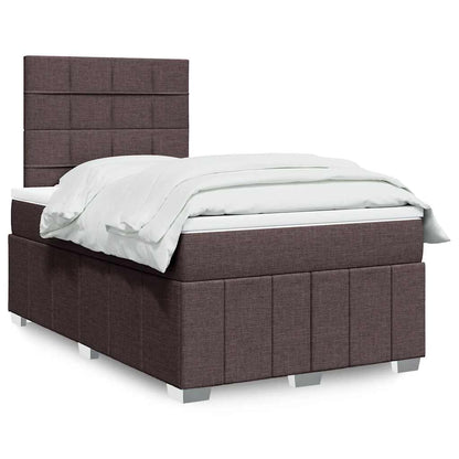 Boxspringbett Mit Matratze Stoff Dunkelbraun