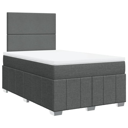 Boxspringbett Mit Matratze Stoff Dunkelgrau
