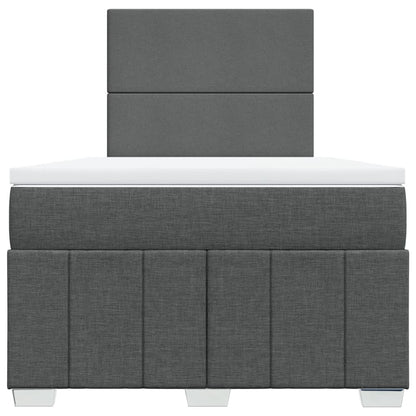 Boxspringbett Mit Matratze Stoff Dunkelgrau