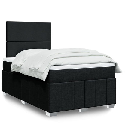 Boxspringbett Mit Matratze Stoff Schwarz