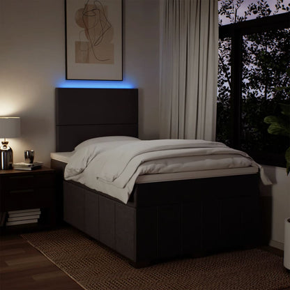 Boxspringbett Mit Matratze Stoff Dunkelbraun