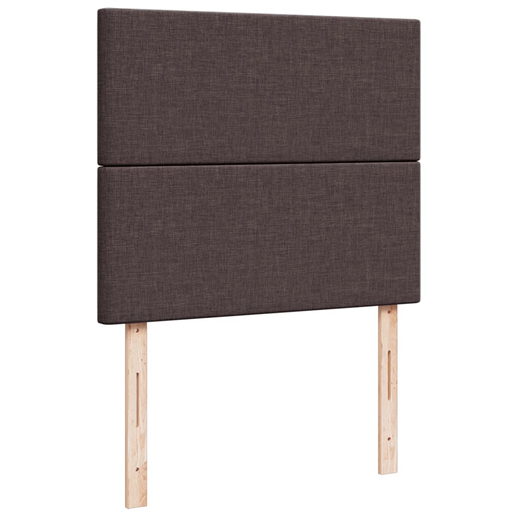 Boxspringbett Mit Matratze Stoff Dunkelbraun
