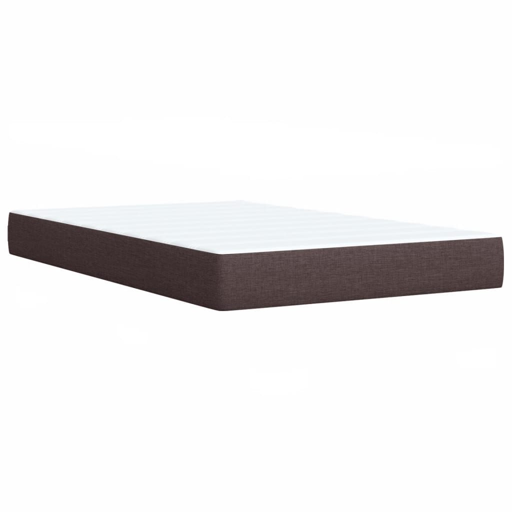 Boxspringbett Mit Matratze Stoff Dunkelbraun