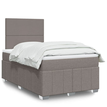 Boxspringbett Mit Matratze Stoff Taupe
