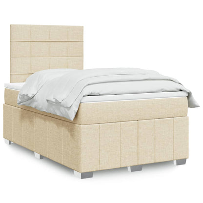 Boxspringbett Mit Matratze Stoff Creme