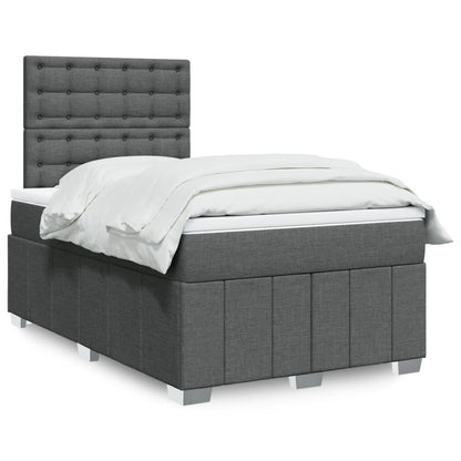 Boxspringbett Mit Matratze Stoff Dunkelgrau