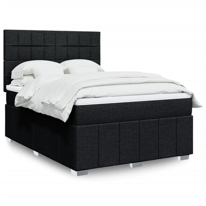 Boxspringbett Mit Matratze Stoff Schwarz