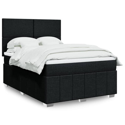 Boxspringbett Mit Matratze Stoff Schwarz