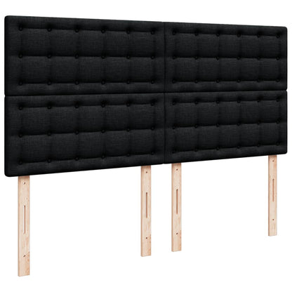Boxspringbett Mit Matratze Stoff Schwarz