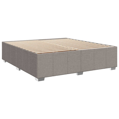 Boxspringbett Mit Matratze Stoff Taupe