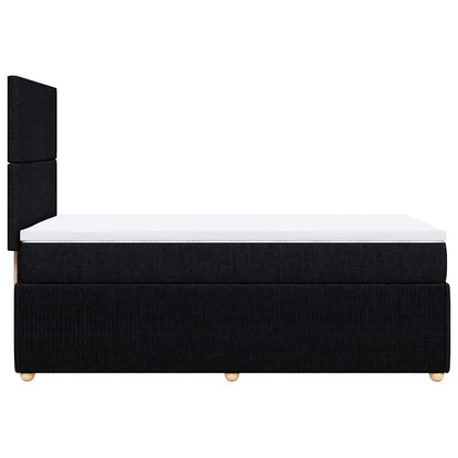 Boxspringbett Mit Matratze Stoff Schwarz