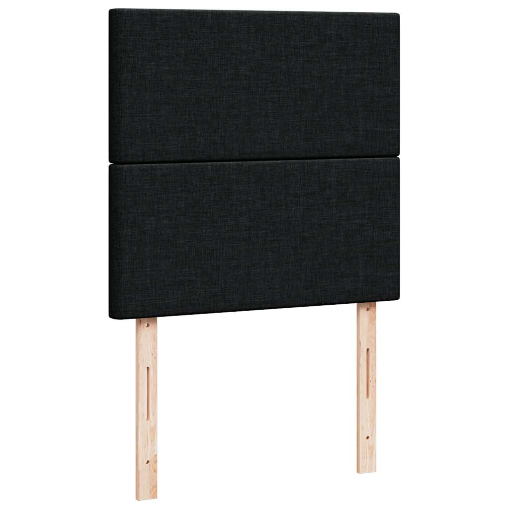 Boxspringbett Mit Matratze Stoff Schwarz