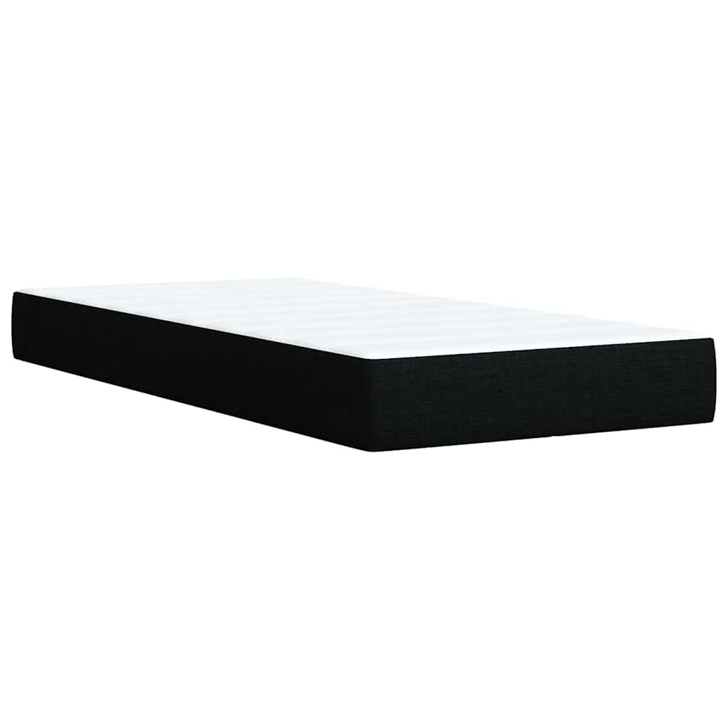 Boxspringbett Mit Matratze Stoff Schwarz