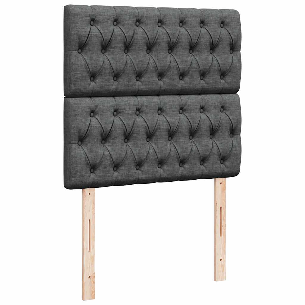 Boxspringbett Mit Matratze Stoff Dunkelgrau