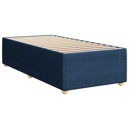 Boxspringbett Mit Matratze Stoff Blau