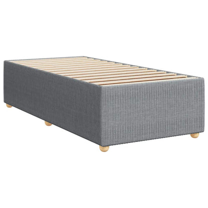 Boxspringbett Mit Matratze Stoff Hellgrau