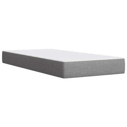 Boxspringbett Mit Matratze Stoff Hellgrau