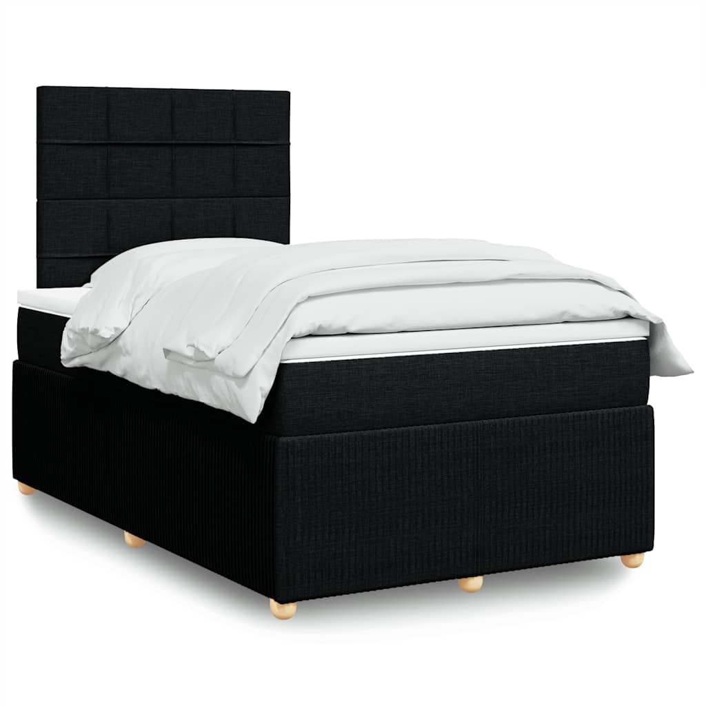 Boxspringbett Mit Matratze Stoff Schwarz