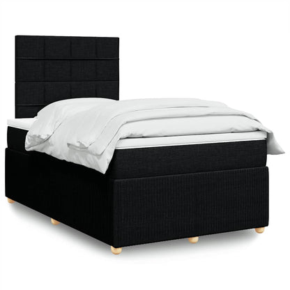 Boxspringbett Mit Matratze Stoff Schwarz