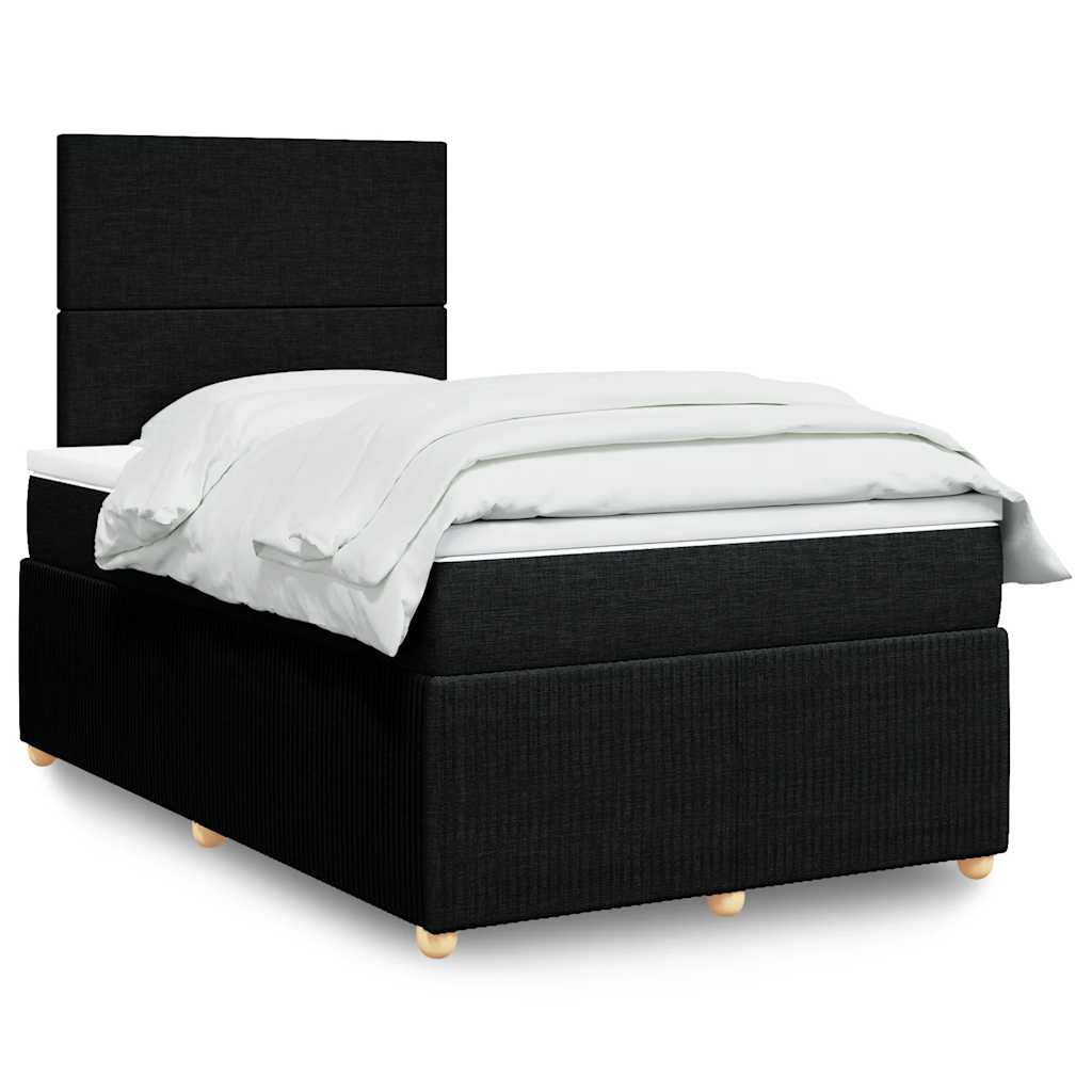 Boxspringbett Mit Matratze Stoff Schwarz