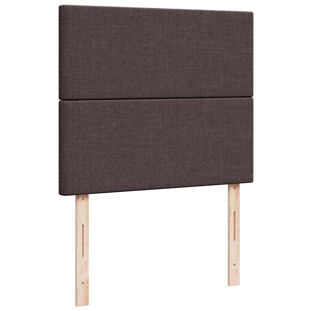 Boxspringbett Mit Matratze Stoff Dunkelbraun