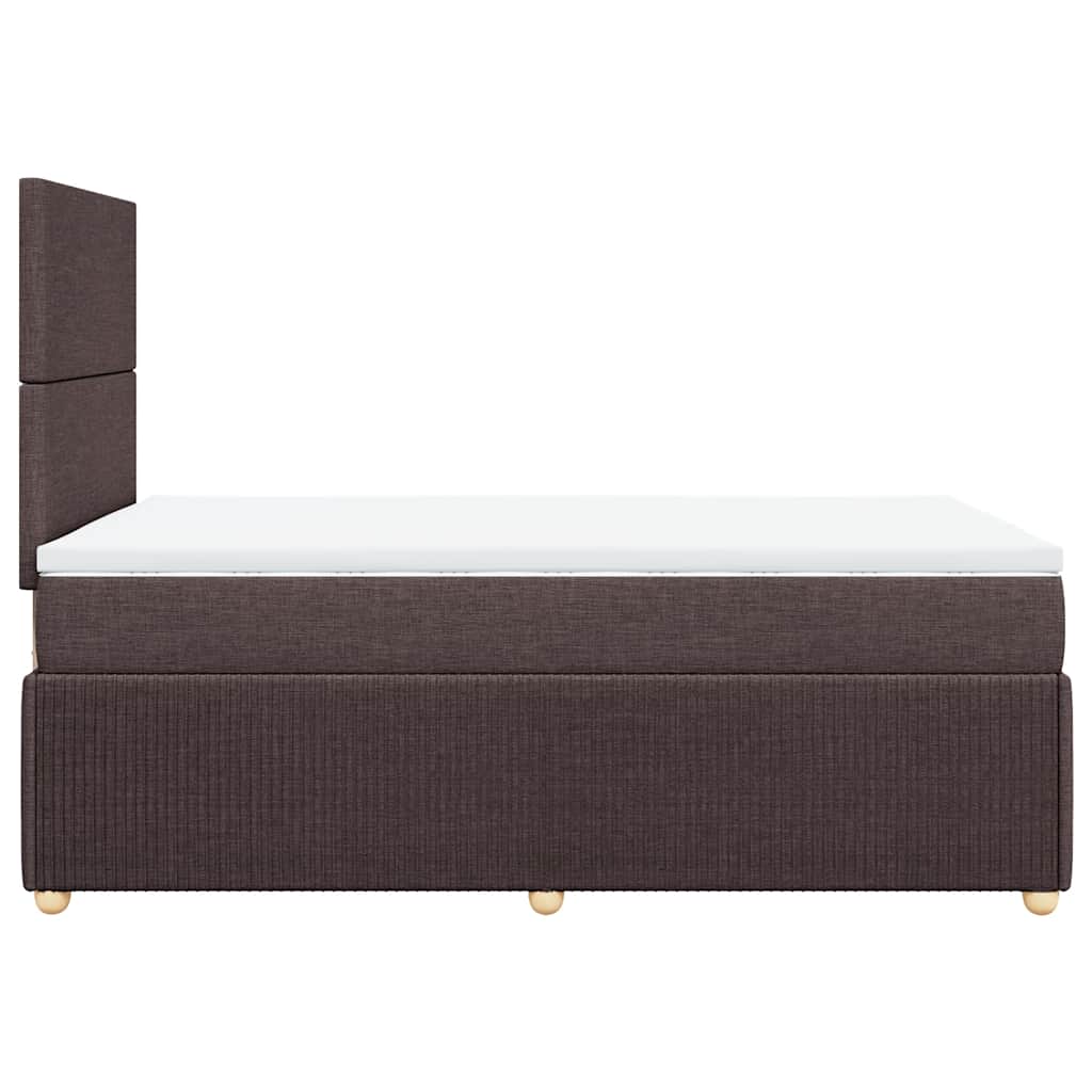 Boxspringbett Mit Matratze Stoff Dunkelbraun