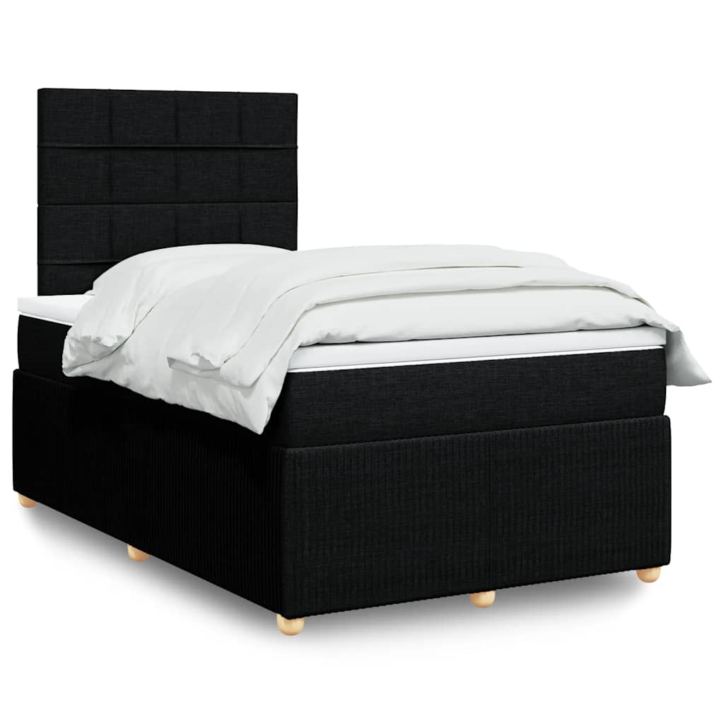 Boxspringbett Mit Matratze Stoff Schwarz