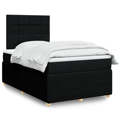 Boxspringbett Mit Matratze Stoff Schwarz