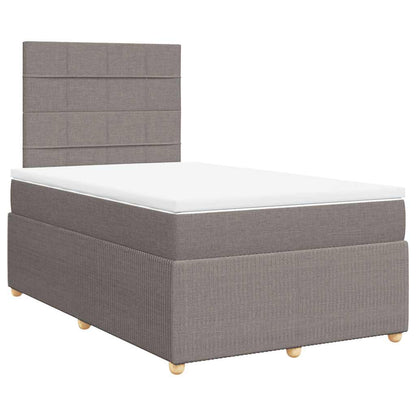 Boxspringbett Mit Matratze Stoff Taupe