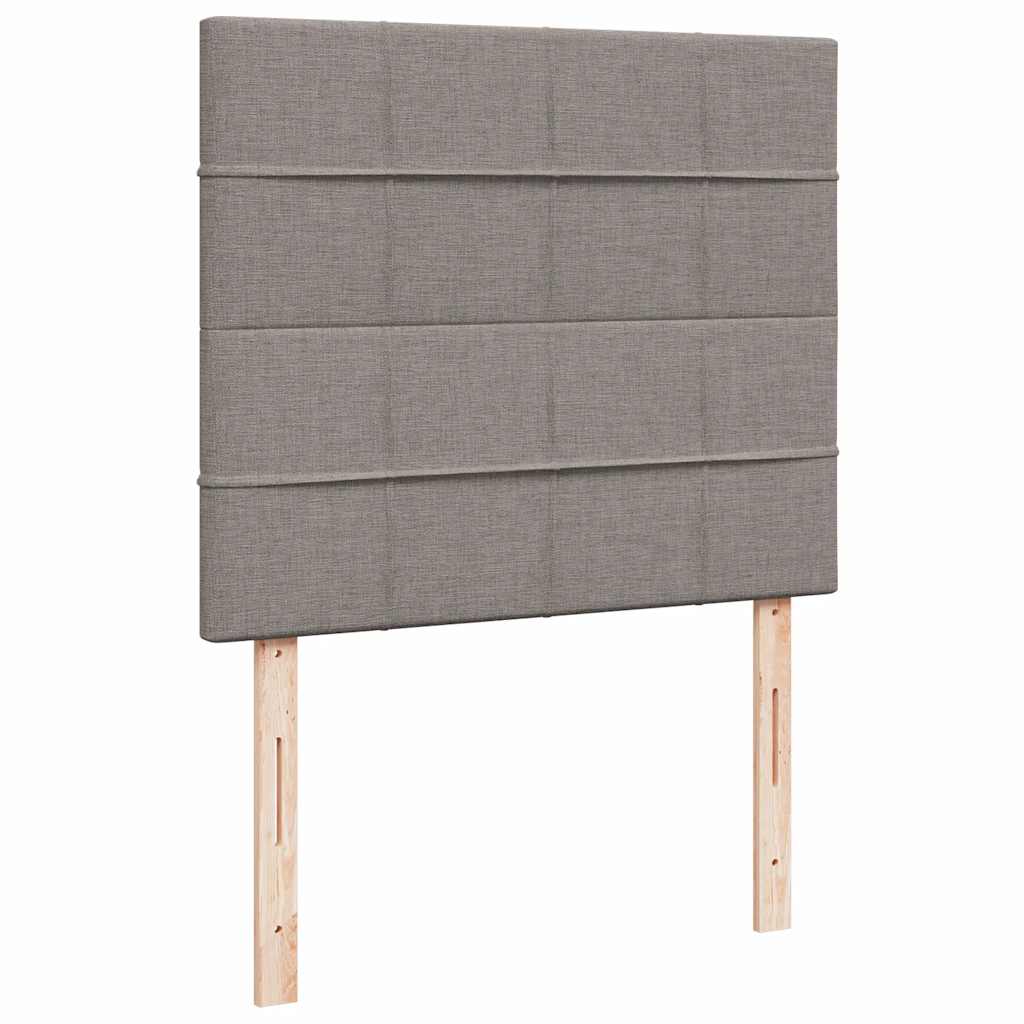 Boxspringbett Mit Matratze Stoff Taupe