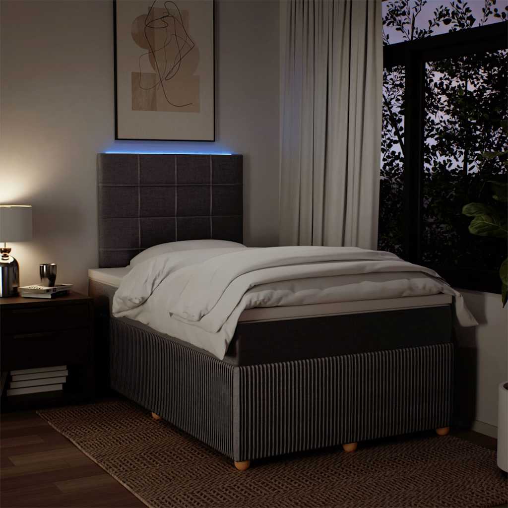 Boxspringbett Mit Matratze Stoff Taupe